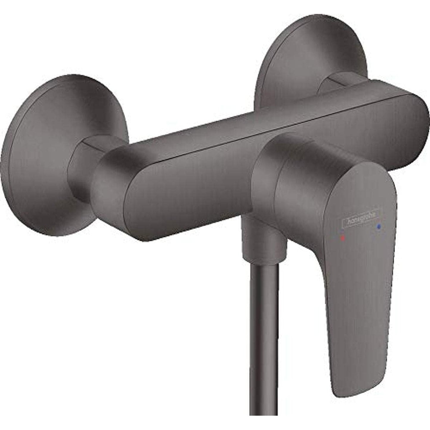 hansgrohe Talis E 單把手浴缸龍頭 Bathroom Single Lever Bath Mixer 睿智黑 Brushed Black Chrome · 淋浴龍頭 Shower Mixer 71760340