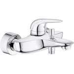 將圖片載入圖庫檢視器 Eurostyle 浴室單把手浴缸混合龍頭實心手柄 Bathroom Single-Lever Bath/Shower Mixer Solid Lever-Grohe-23726003-Home Manner
