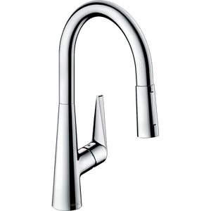 Talis M51 單把手廚房龍頭 200抽拉式噴頭兩種出水 Single Lever Kitchen Mixer 200, Pull-Out Spray, 2Jet-hansgrohe-72813000-Home Manner