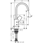 將圖片載入圖庫檢視器 Vivenis 浴室單把手面盆龍頭带旋轉出水嘴 Bathroom Single-Lever Basin Mixer 210 with swivel spout
