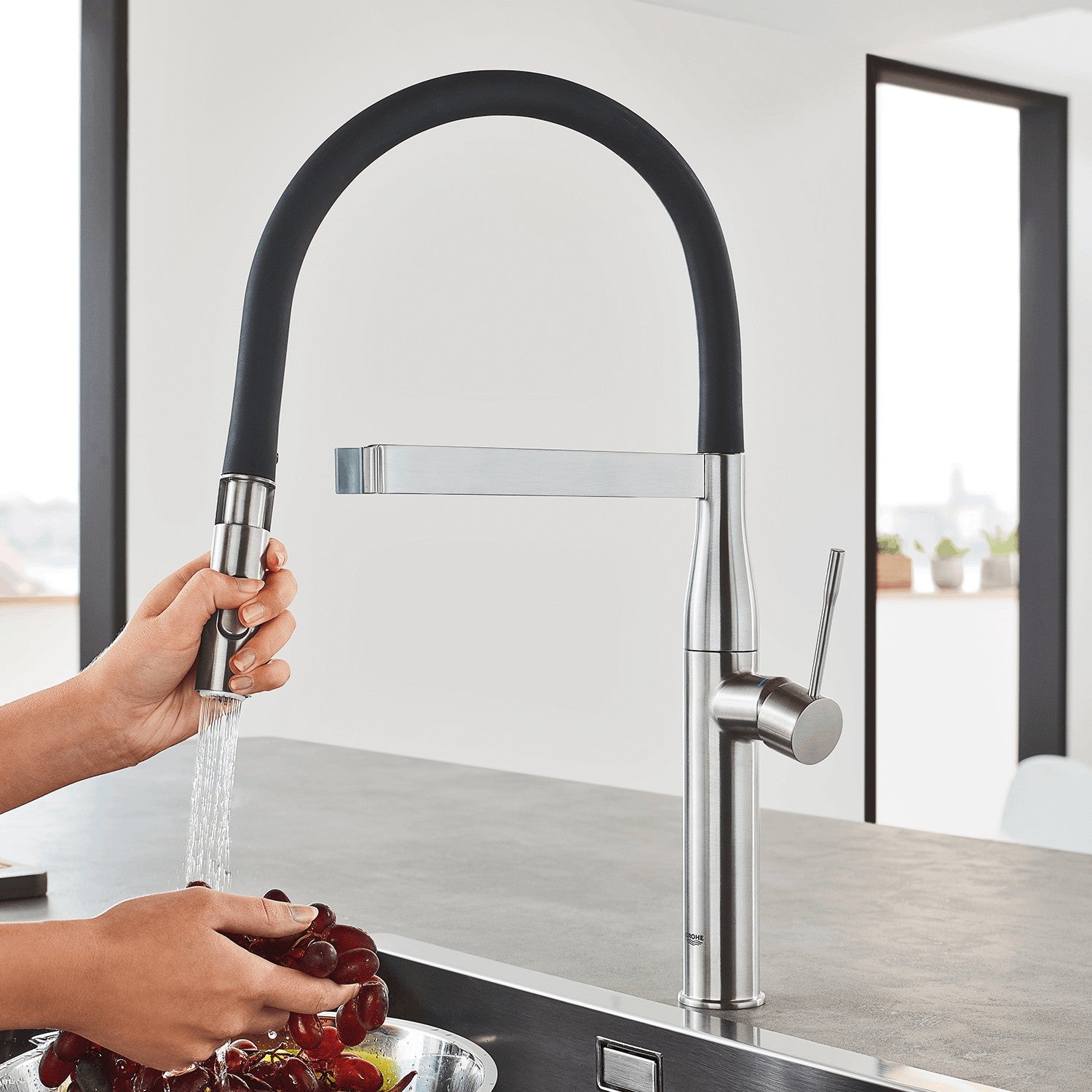 Grohe Essence Professional Kitchen Single-Lever Sink Mixer-2