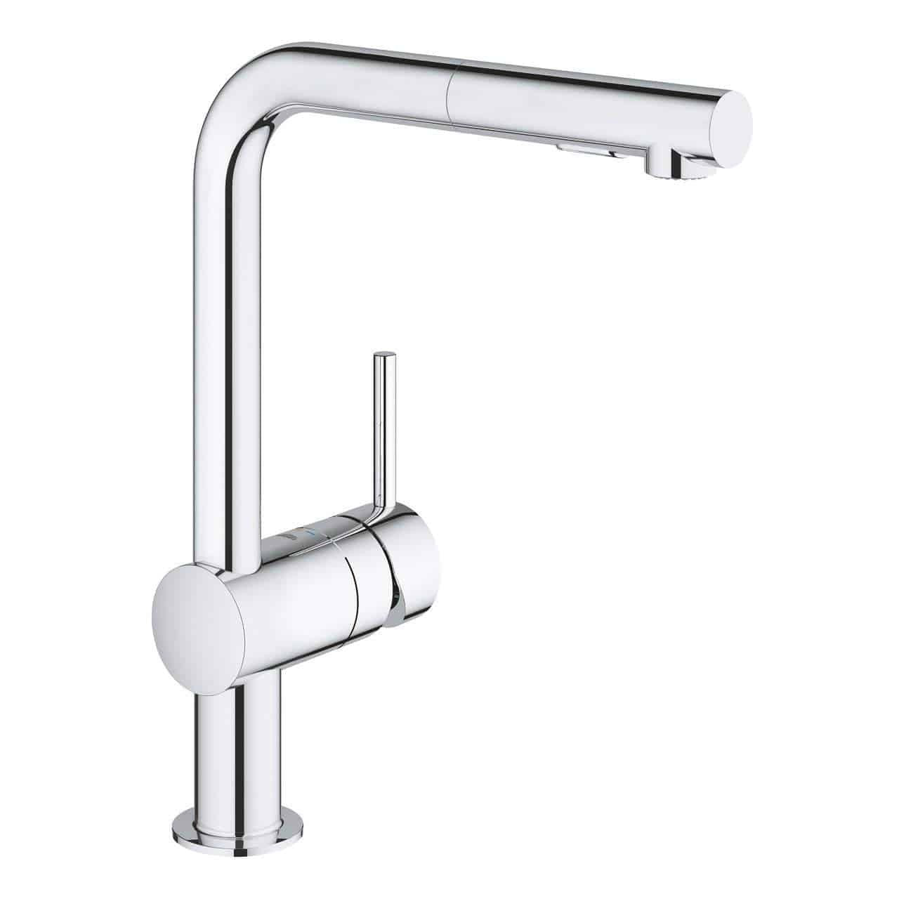 Grohe Minta L Kitchen Single-Lever Sink Mixer L-Shaped 鍍鉻 - Chrome 30274000