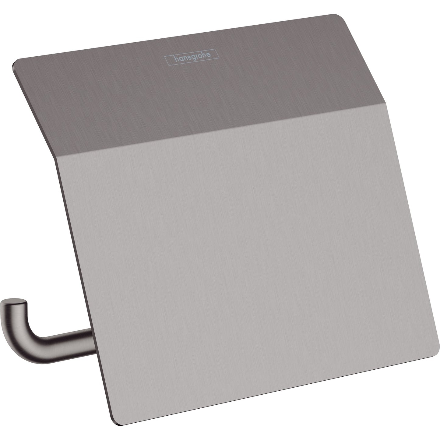 hansgrohe 艾世多 AddStoris 廁紙架 Toilet Paper Holder 睿智黑 Brushed Black Chrome · 附蓋 with lid 41753340