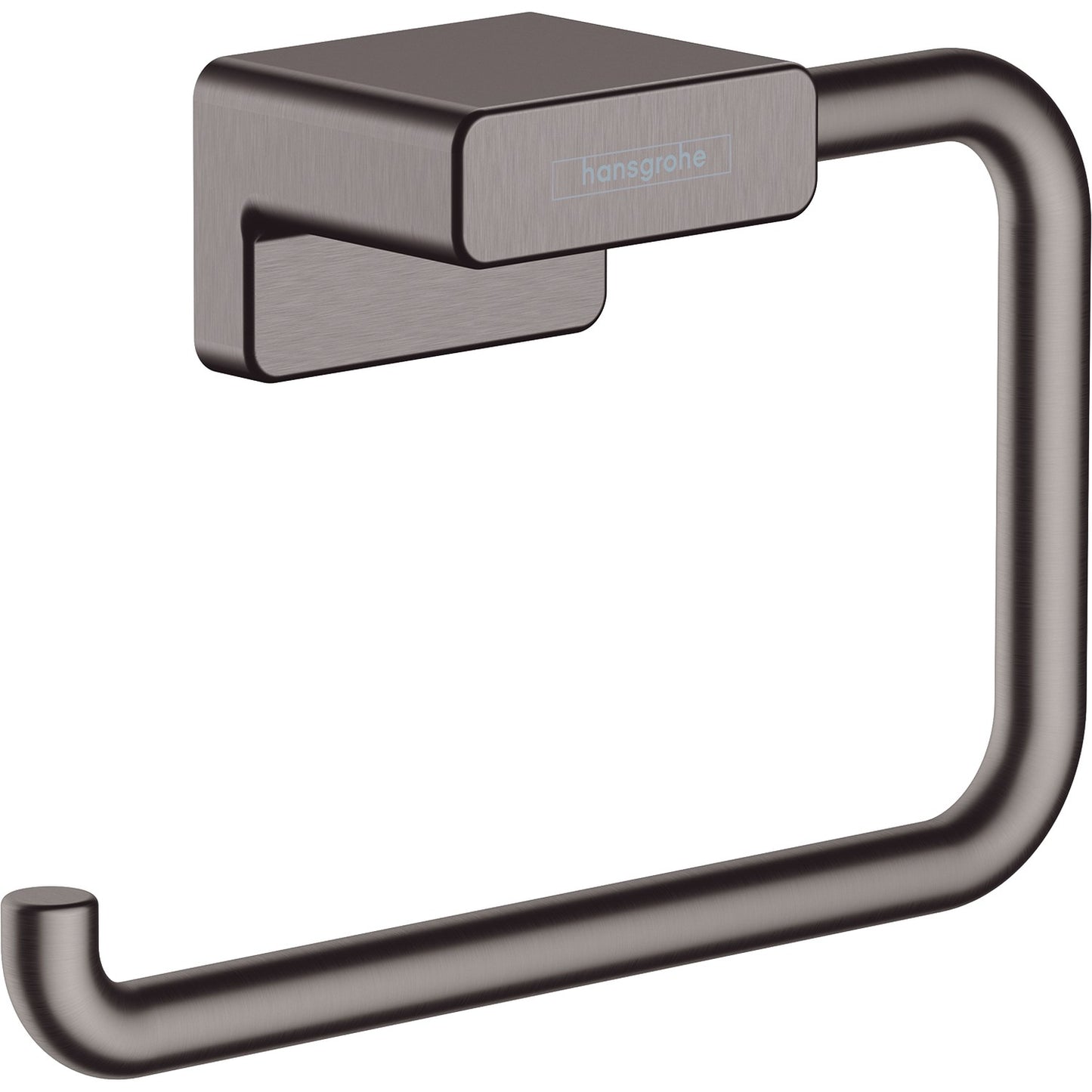 hansgrohe 艾世多 AddStoris 廁紙架 Toilet Paper Holder 睿智黑 Brushed Black Chrome · 無蓋 without lid 41771340