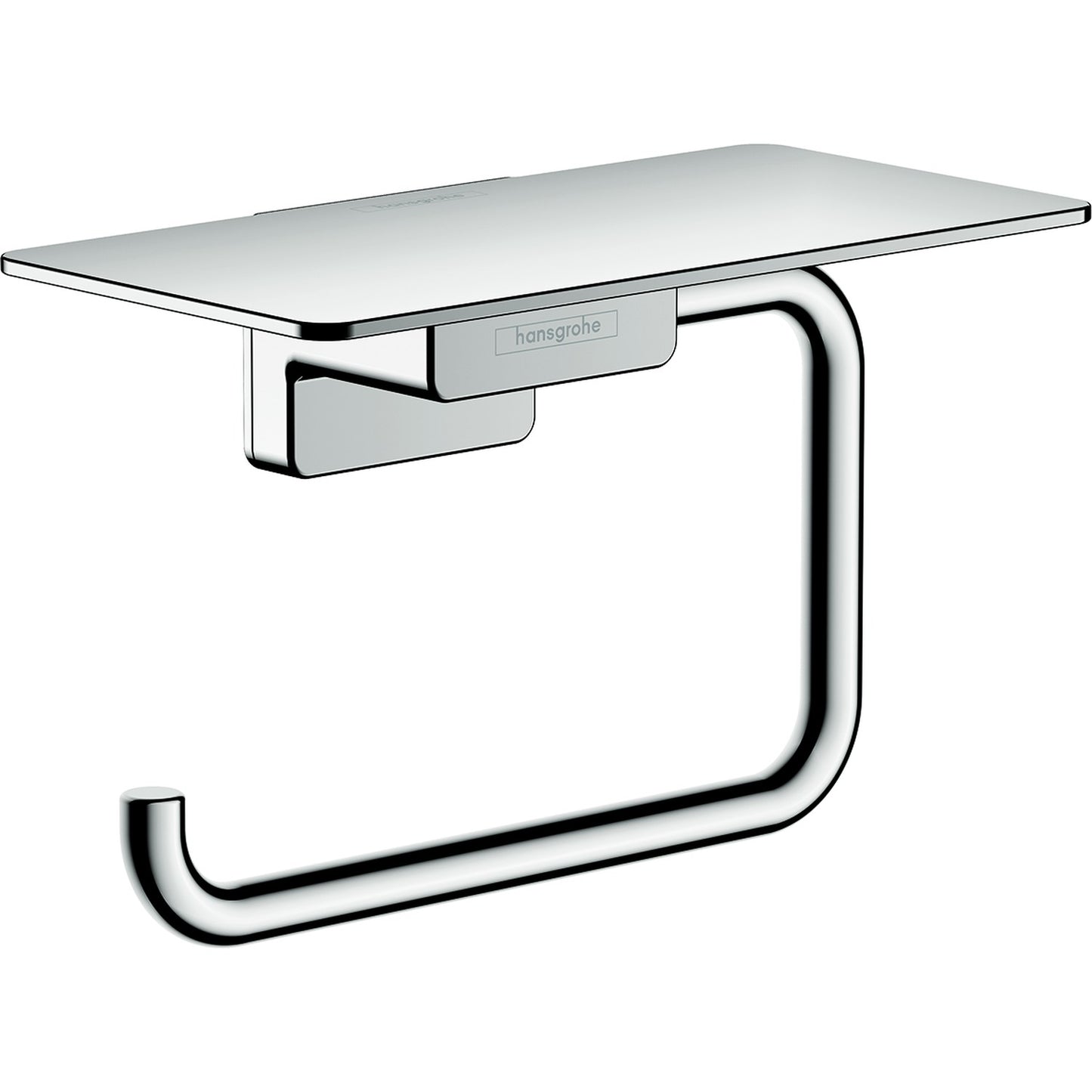 hansgrohe 艾世多 AddStoris 廁紙架 Toilet Paper Holder 鍍鉻 - Chrome · 連置物架 with shelf 41772000