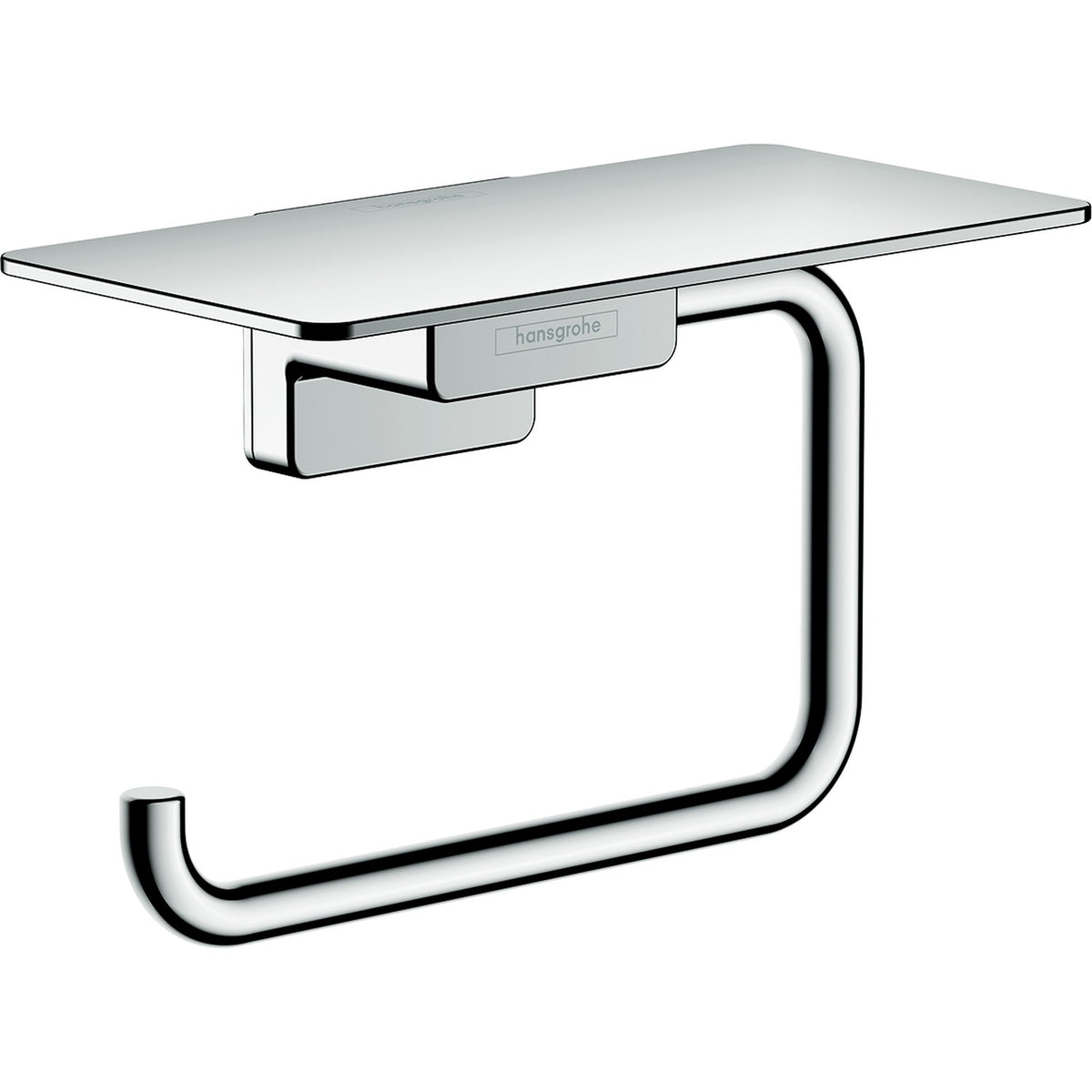 hansgrohe 艾世多 AddStoris 廁紙架 Toilet Paper Holder 鍍鉻 - Chrome · 連置物架 with shelf 41772000