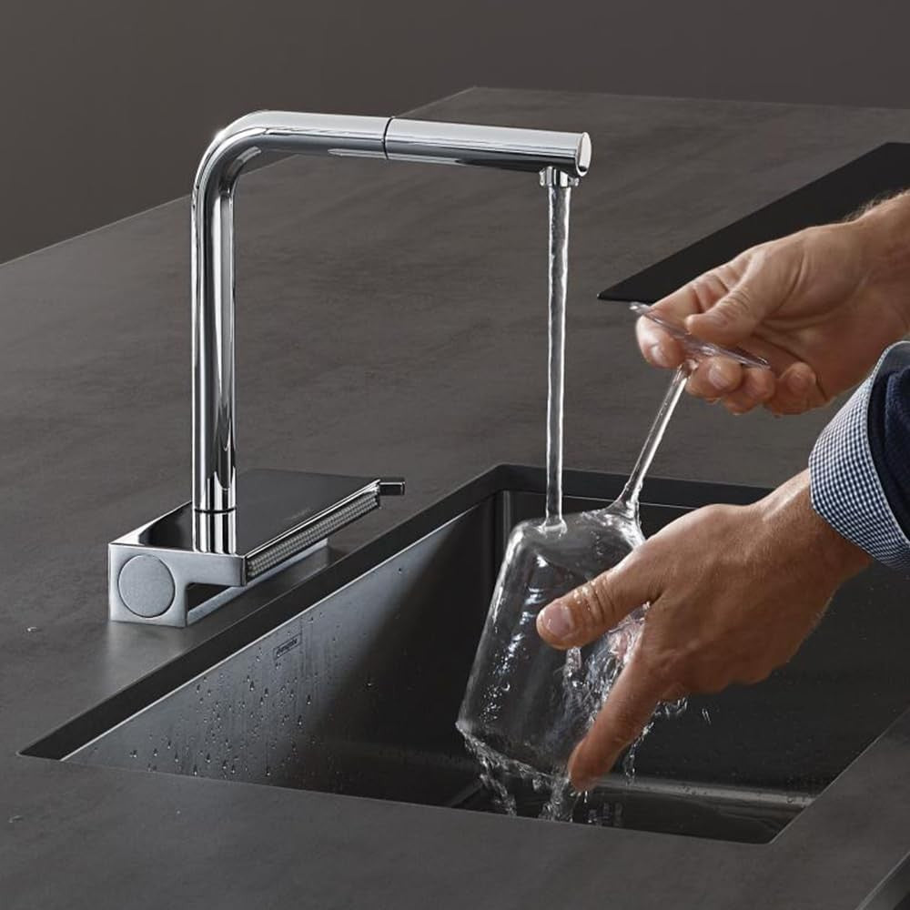 hansgrohe Aquno Select M81 250 Single Lever Kitchen Mixer 250, pull-ou