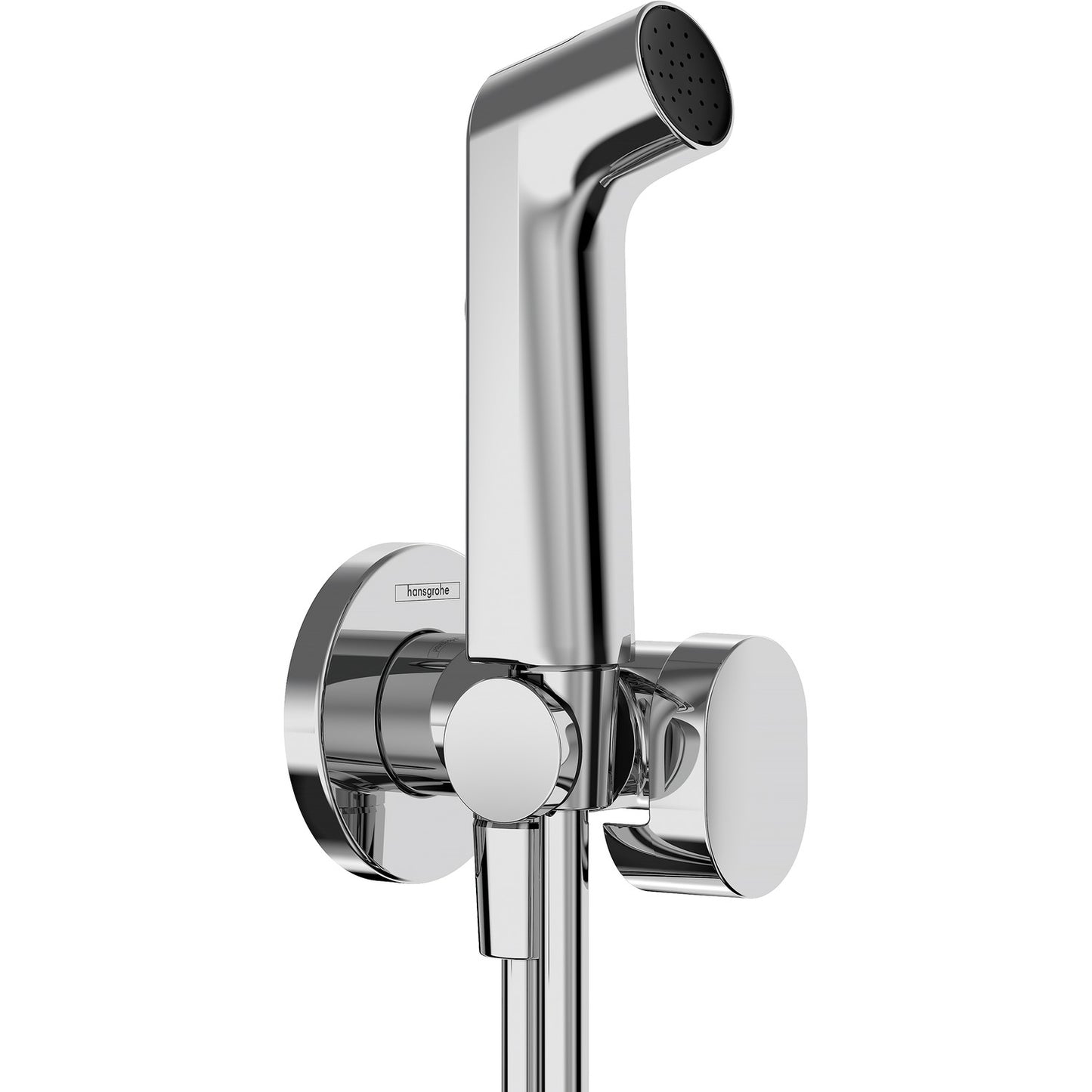 hansgrohe Bidette S 潔身噴槍套裝 Bidet Hand Shower Set with Shut-Off Valve & Hose 圓形 Round · 鍍鉻 - Chrome 29230000