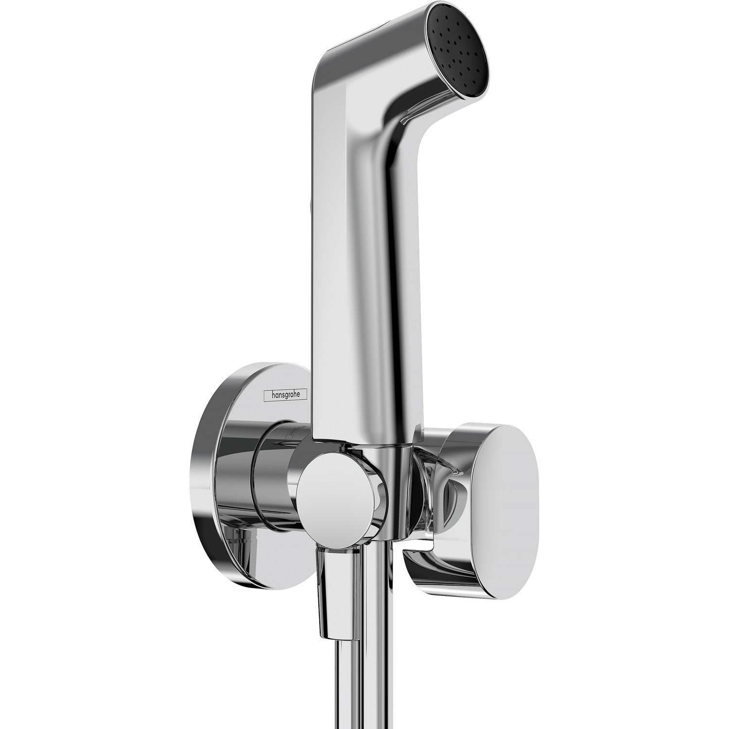 hansgrohe Bidette S 潔身噴槍套裝 Bidet Hand Shower Set with Shut-Off Valve & Hose 圓形 Round · 鍍鉻 - Chrome 29230000