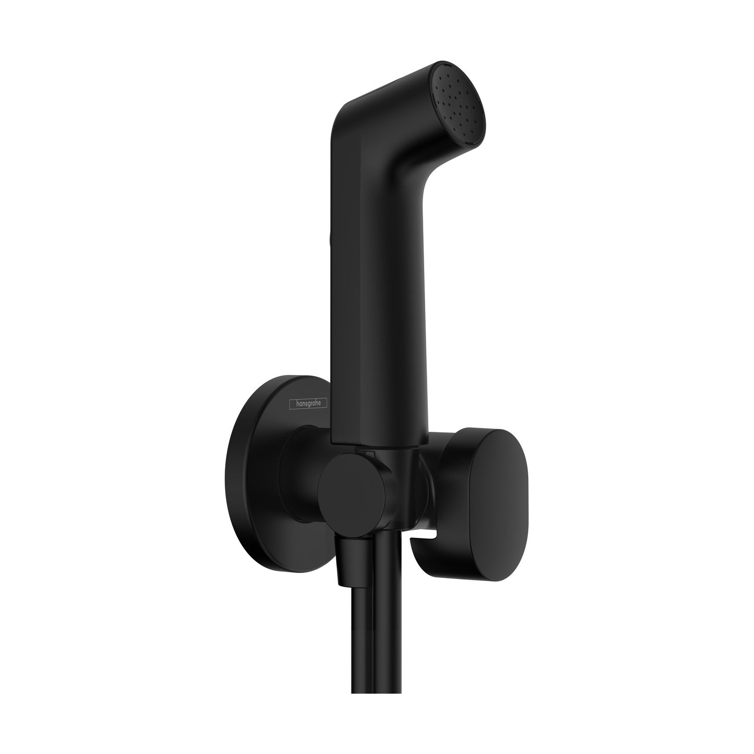 hansgrohe Bidette S 潔身噴槍套裝 Bidet Hand Shower Set with Shut-Off Valve & Hose 圓形 Round · 摩登黑 - Matt Black 29230670