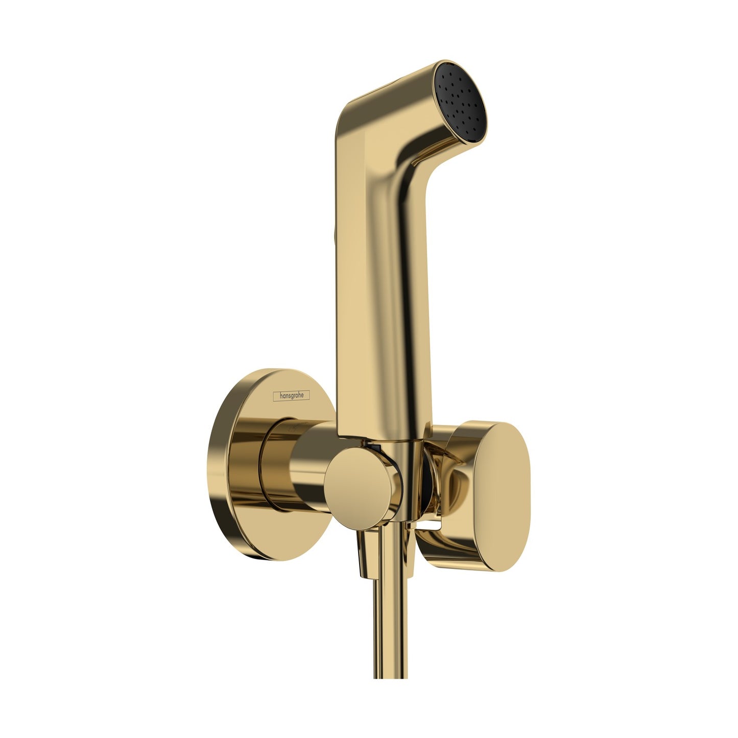 hansgrohe Bidette S 潔身噴槍套裝 Bidet Hand Shower Set with Shut-Off Valve & Hose 圓形 Round · 奢華金 Polished Gold Optic 29230990