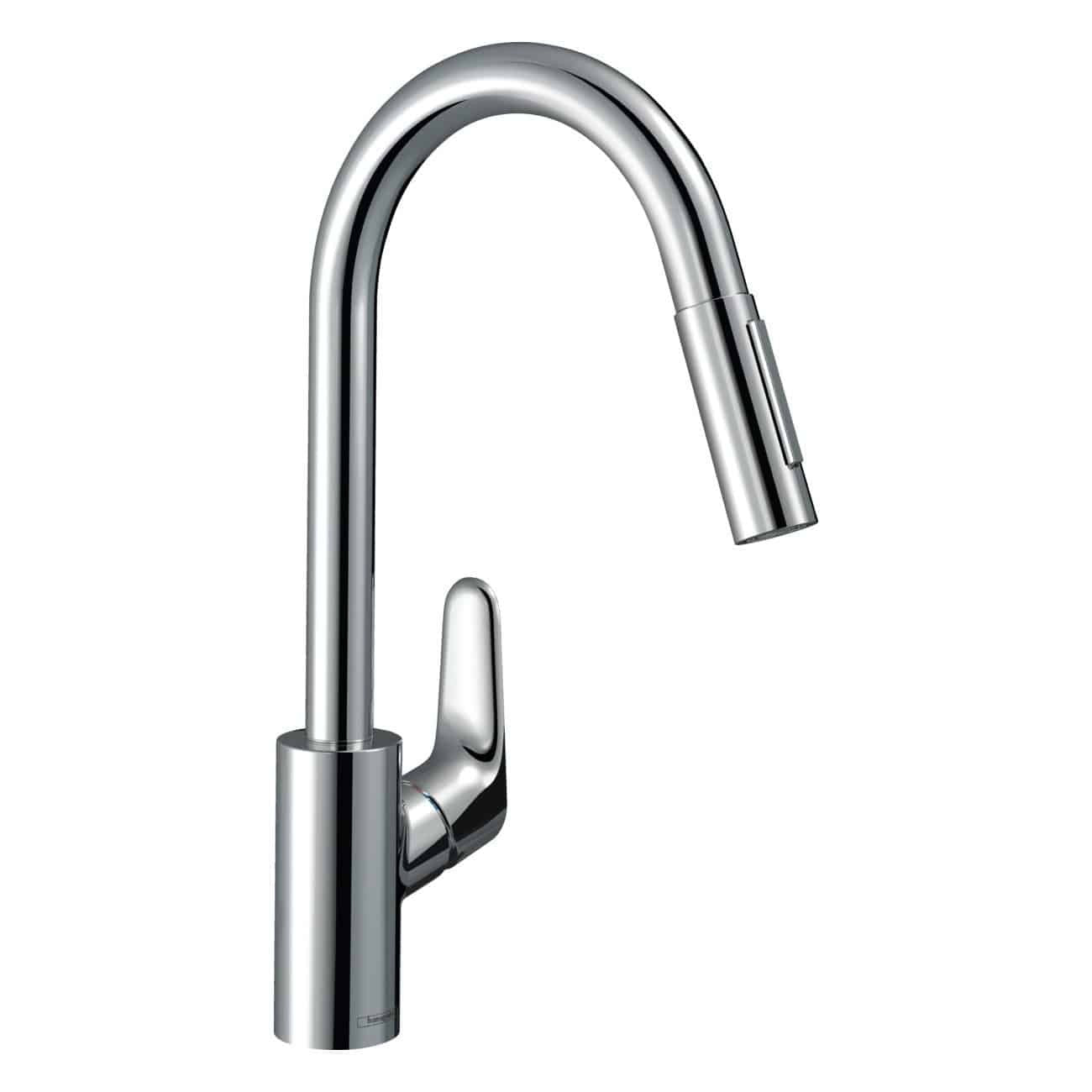 hansgrohe Focus M41 240 Single Lever Kitchen Mixer 240, Pull-Out Spray 鍍鉻 - Chrome 31815000