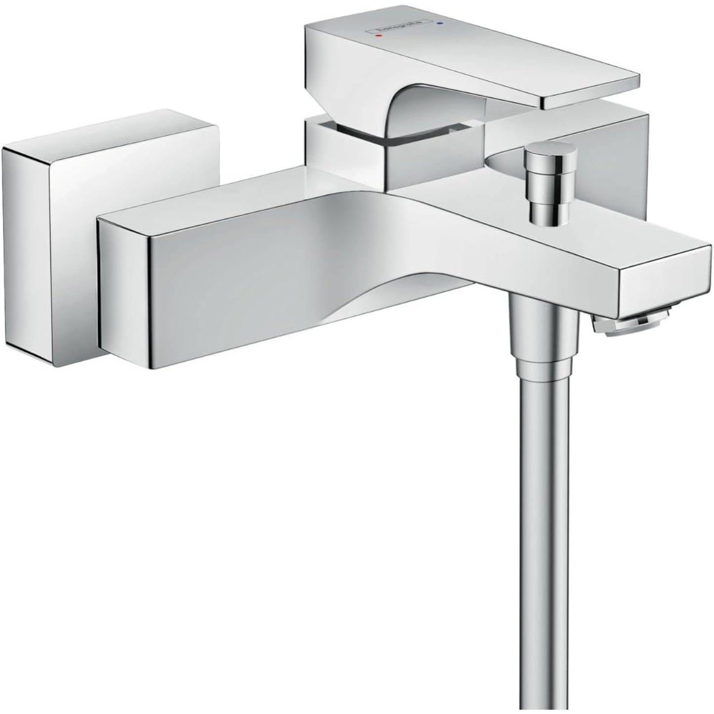 hansgrohe Metropol 浴室單把手浴缸龍頭 Bathroom Single Lever Bath Mixer With Lever Handle 鍍鉻 - Chrome · 實心手柄 Lever handle 32540000