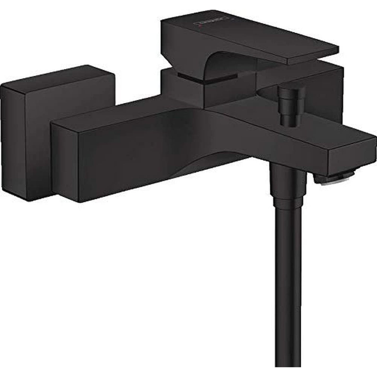 hansgrohe Metropol 浴室單把手浴缸龍頭 Bathroom Single Lever Bath Mixer With Lever Handle 摩登黑 - Matt Black · 實心手柄 Lever handle 32540670