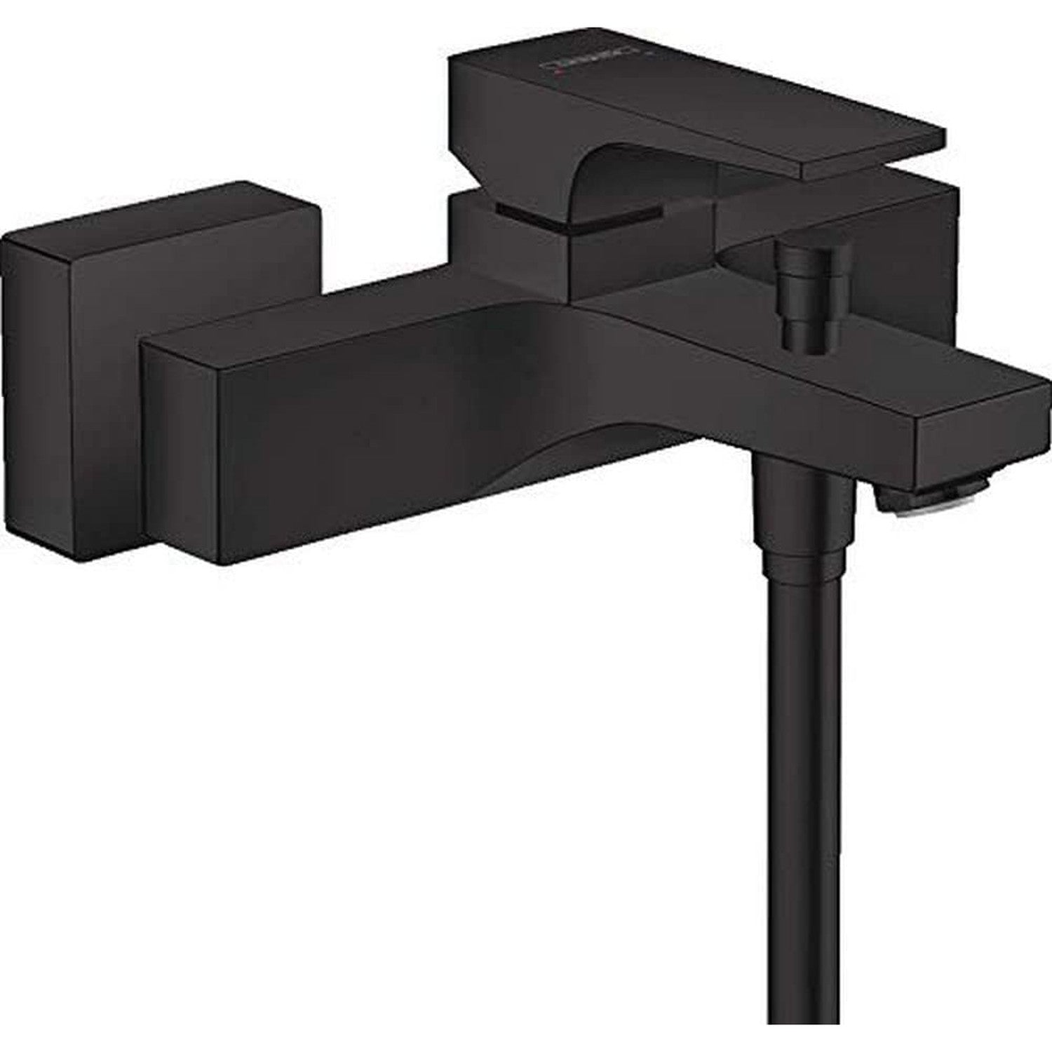 hansgrohe Metropol 浴室單把手浴缸龍頭 Bathroom Single Lever Bath Mixer With Lever Handle 摩登黑 - Matt Black · 實心手柄 Lever handle 32540670