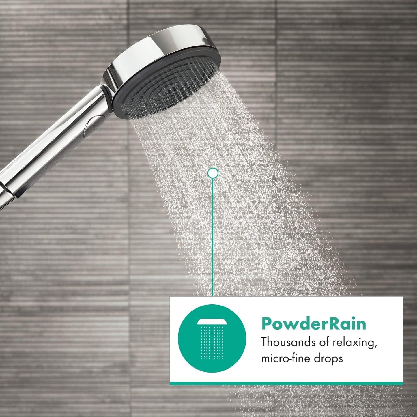 hansgrohe 沛適飛 Pulsify Select S 節水手持花灑 105mm 3種出水 (EcoSmart) Hand Shower 105mm, 3Jet, EcoSmart