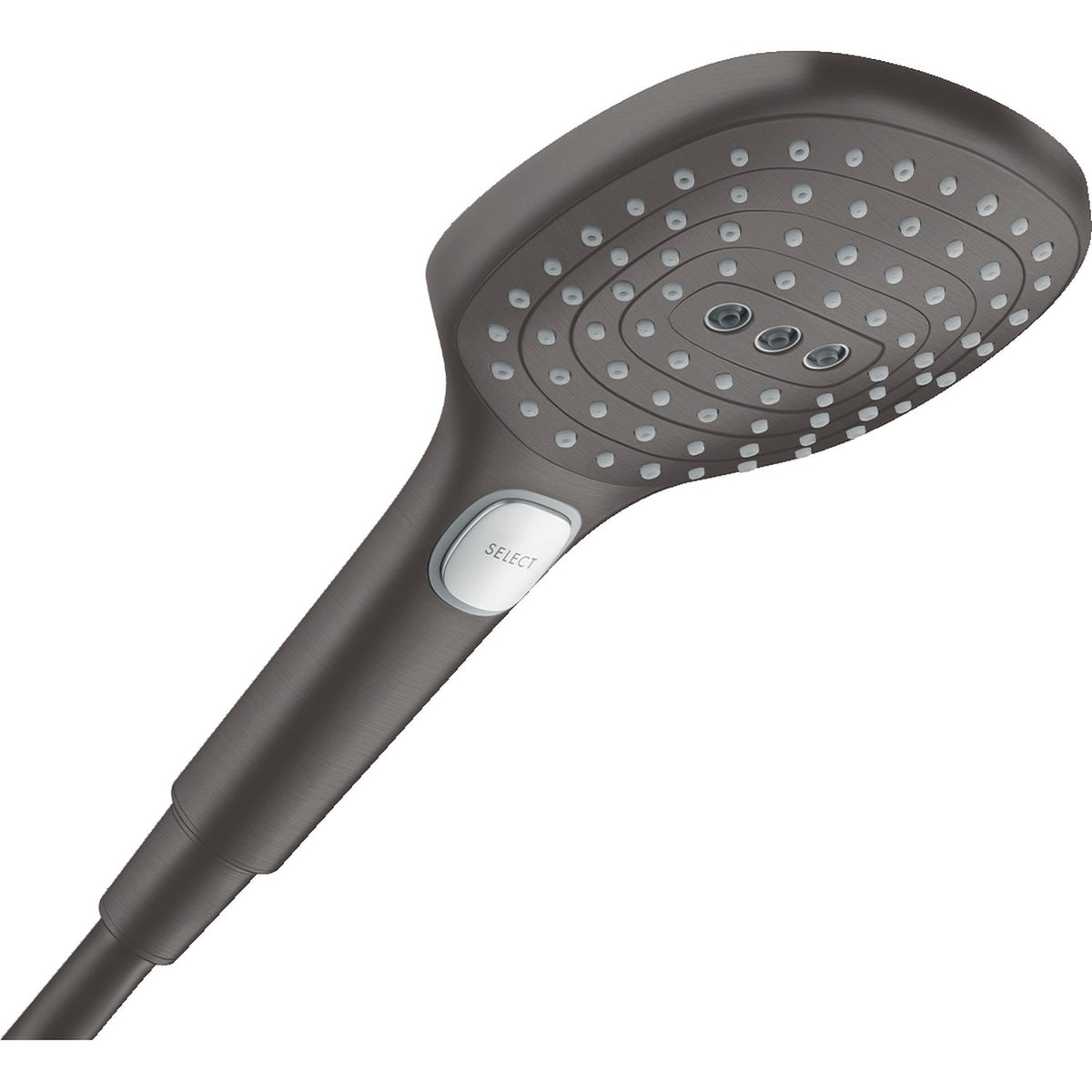 hansgrohe Raindance Select E 浴室手持花灑 120 Bathroom Hand Shower 120 3jet 睿智黑 Brushed Black Chrome · no ecoSmart 26520340