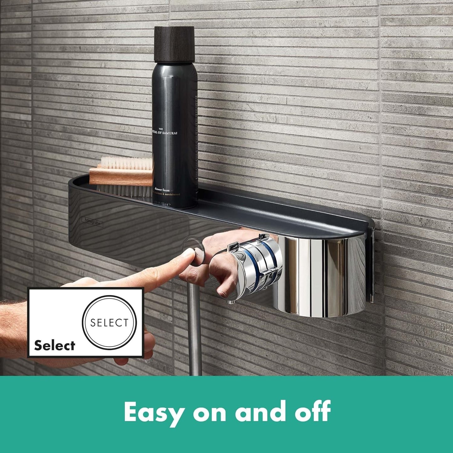 hansgrohe ShowerTablet Select 恆溫淋浴龍頭 表面安裝 Cool Contact 單功能淋浴恆溫器 Thermostatic Shower Mixer, Exposed, Cool Contact, 1 Function, Chrome