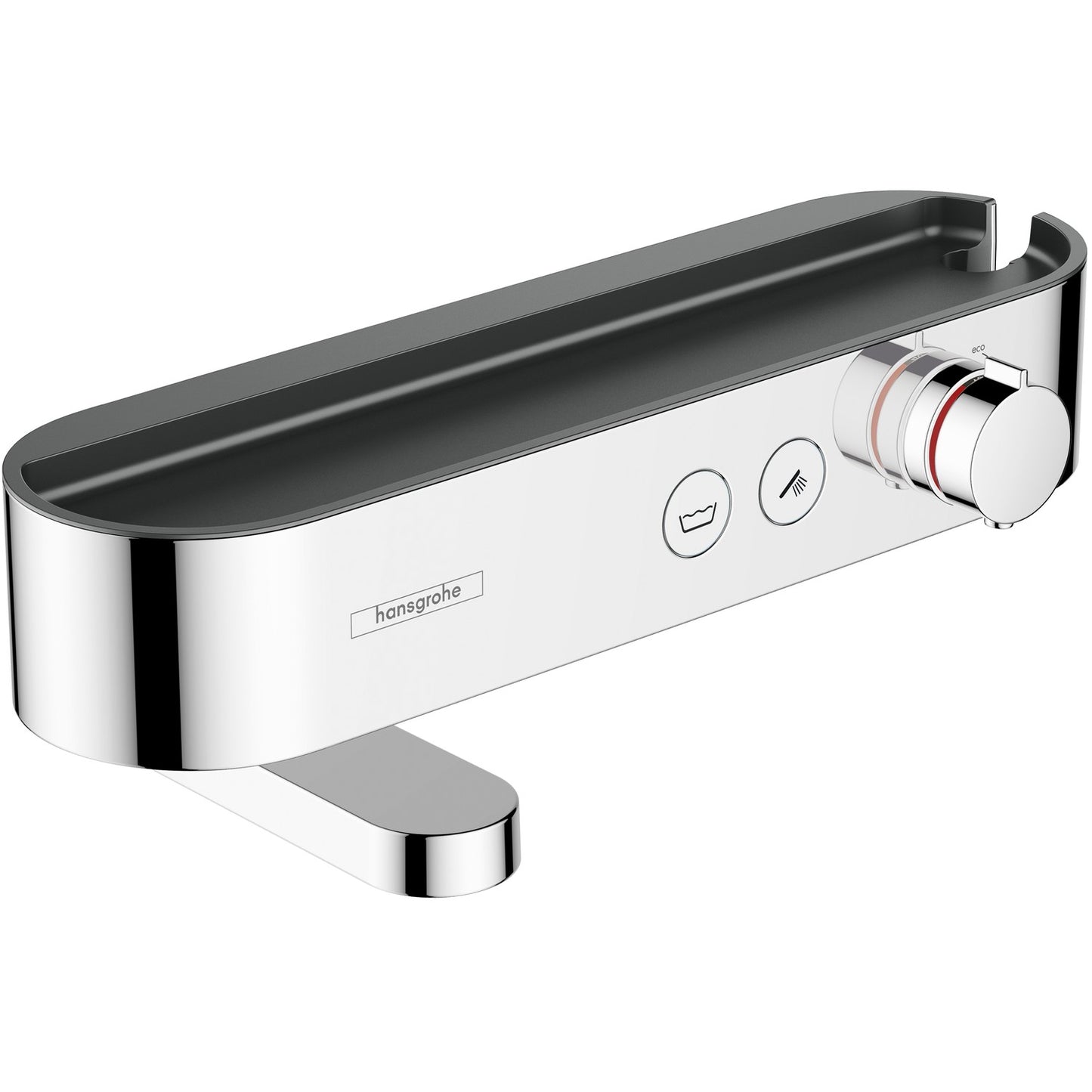 hansgrohe ShowerTablet Select 恆溫淋浴龍頭 表面安裝 Cool Contact 單功能淋浴恆溫器 Thermostatic Shower Mixer, Exposed, Cool Contact, 1 Function, Chrome 鍍鉻 - Chrome · 浴缸 Bath 24340000