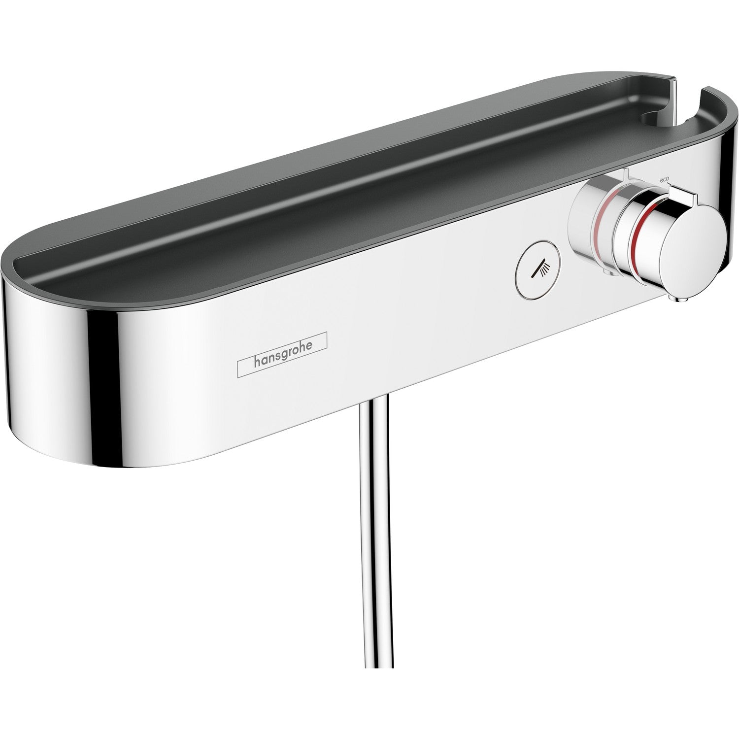 hansgrohe ShowerTablet Select 恆溫淋浴龍頭 表面安裝 Cool Contact 單功能淋浴恆溫器 Thermostatic Shower Mixer, Exposed, Cool Contact, 1 Function, Chrome 鍍鉻 - Chrome · 花灑 Shower 24360000