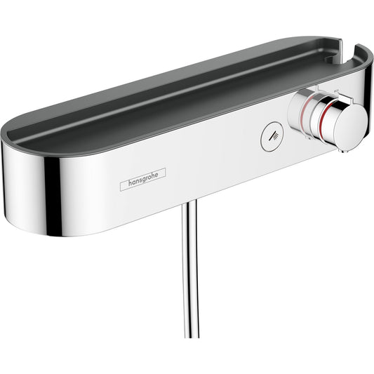 hansgrohe ShowerTablet Select 恆溫淋浴龍頭 表面安裝 Cool Contact 單功能淋浴恆溫器 Thermostatic Shower Mixer, Exposed, Cool Contact, 1 Function, Chrome 鍍鉻 - Chrome · 花灑 Shower 24360000
