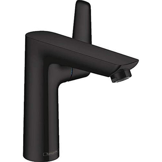 hansgrohe Talis E 浴室單把手面盆龍頭 150帶拉捍落水 Bathroom Single Lever Basin Mixer 150 With Pop-Up Waste Set 摩登黑 Matt Black · With Pop-up Drain 71754670