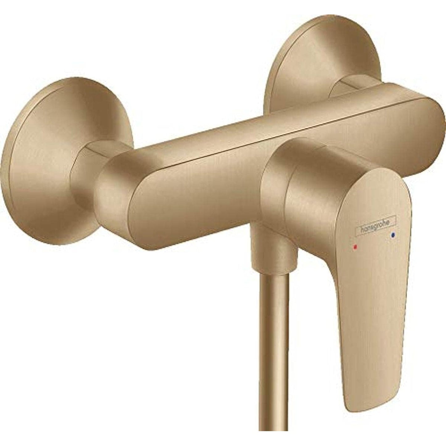 hansgrohe Talis E 單把手浴缸龍頭 Bathroom Single Lever Bath Mixer 博雅金 Brushed Bronze · 淋浴龍頭 Shower Mixer 71760140