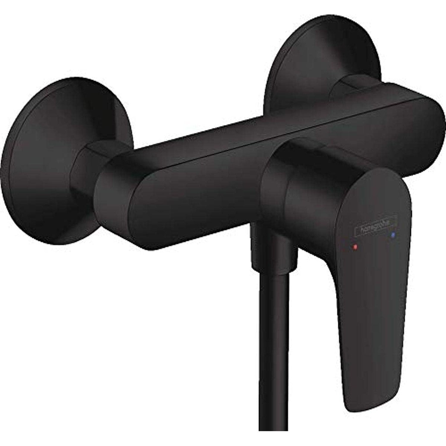 hansgrohe Talis E 單把手浴缸龍頭 Bathroom Single Lever Bath Mixer 摩登黑 - Matt Black · 淋浴龍頭 Shower Mixer 71760670