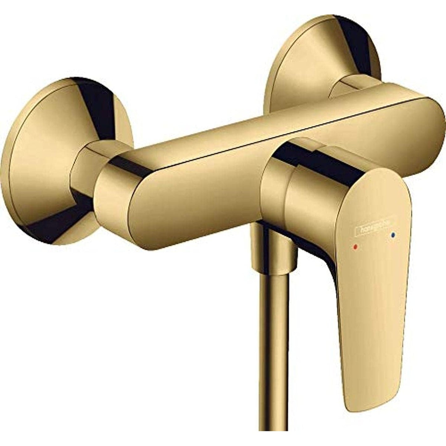 hansgrohe Talis E 單把手浴缸龍頭 Bathroom Single Lever Bath Mixer 奢華金 Polished Gold Optic · 淋浴龍頭 Shower Mixer 71760990