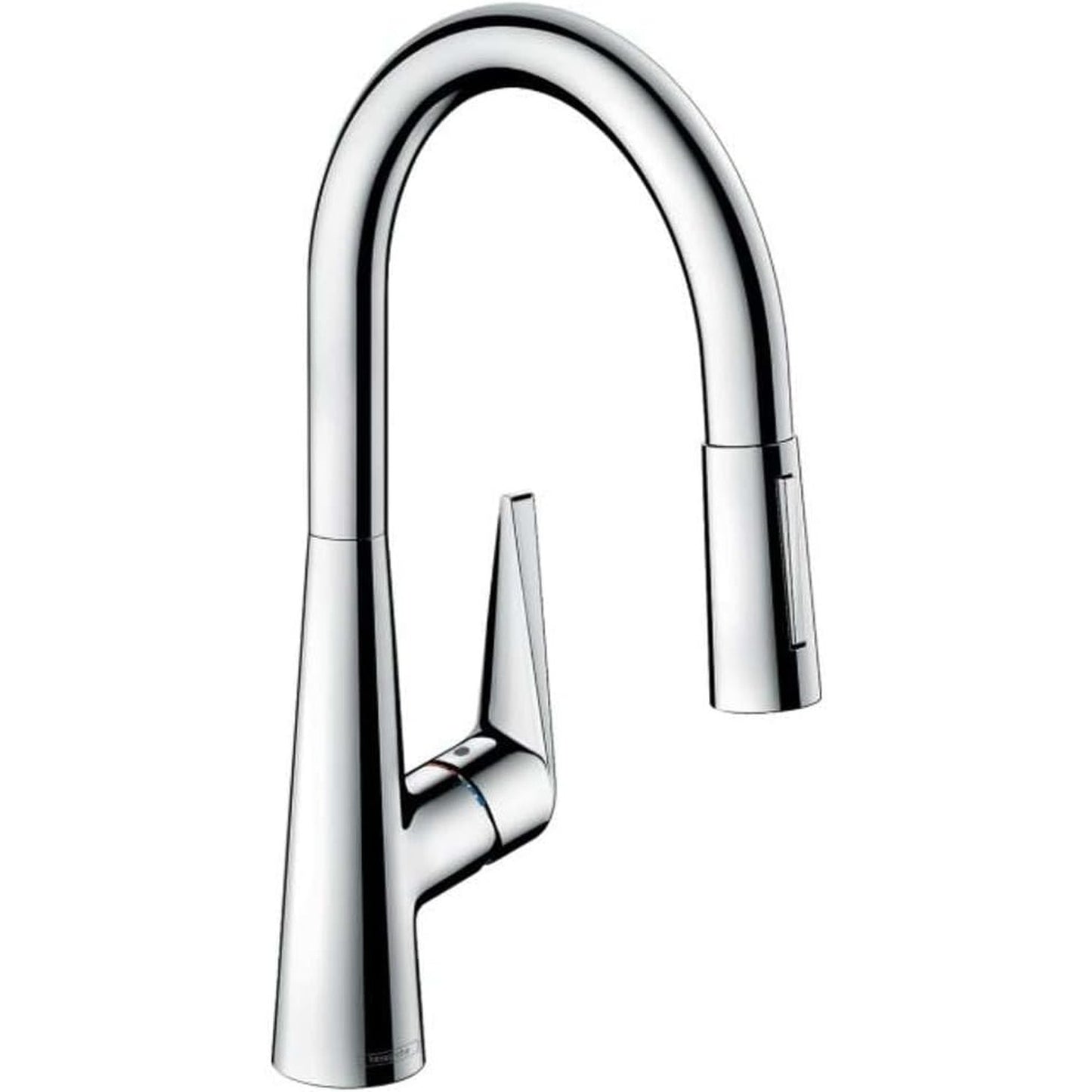 hansgrohe Talis M51 單把手廚房龍頭 200抽拉式噴頭兩種出水 Single Lever Kitchen Mixer 200, Pull-Out Spray, 2Jet 鍍鉻 Chrome · 連 With sBox 73851000