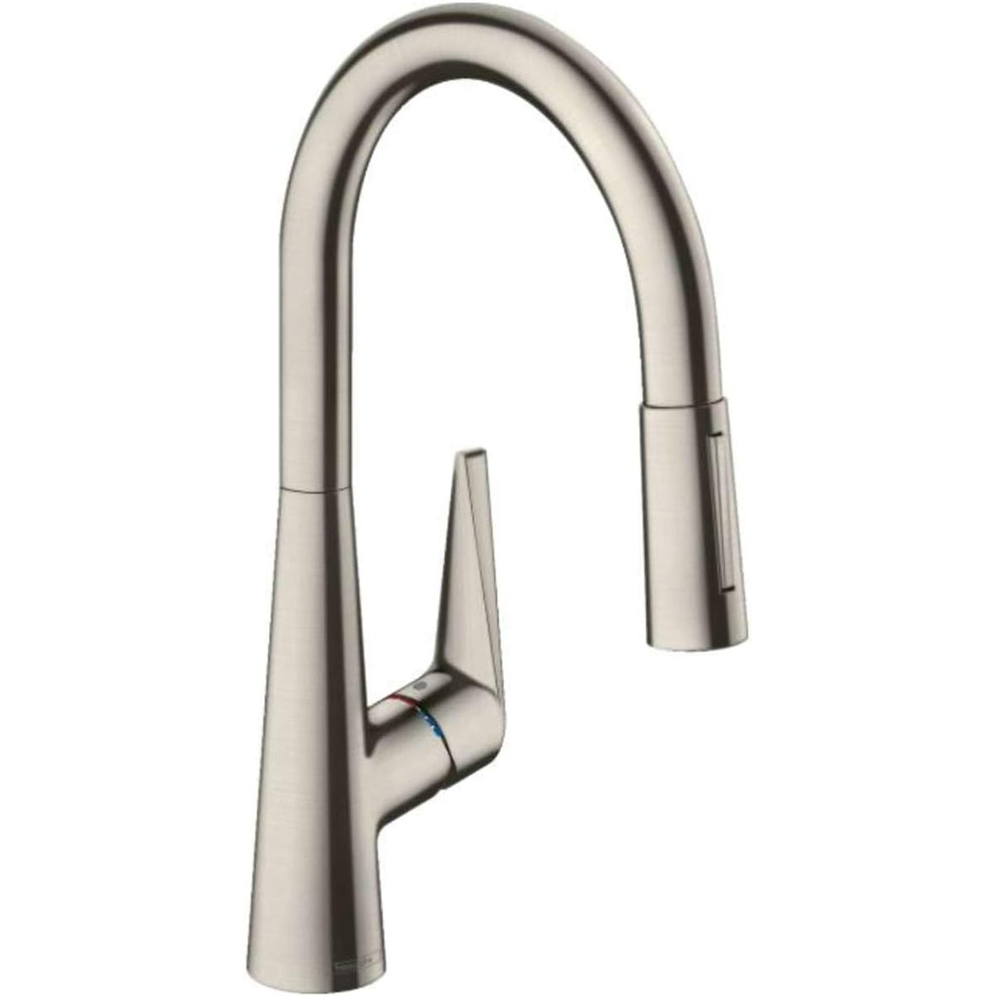hansgrohe Talis M51 單把手廚房龍頭 200抽拉式噴頭兩種出水 Single Lever Kitchen Mixer 200, Pull-Out Spray, 2Jet 不鏽鋼飾面 Stainless Steel Finish · 連 With sBox 73851800