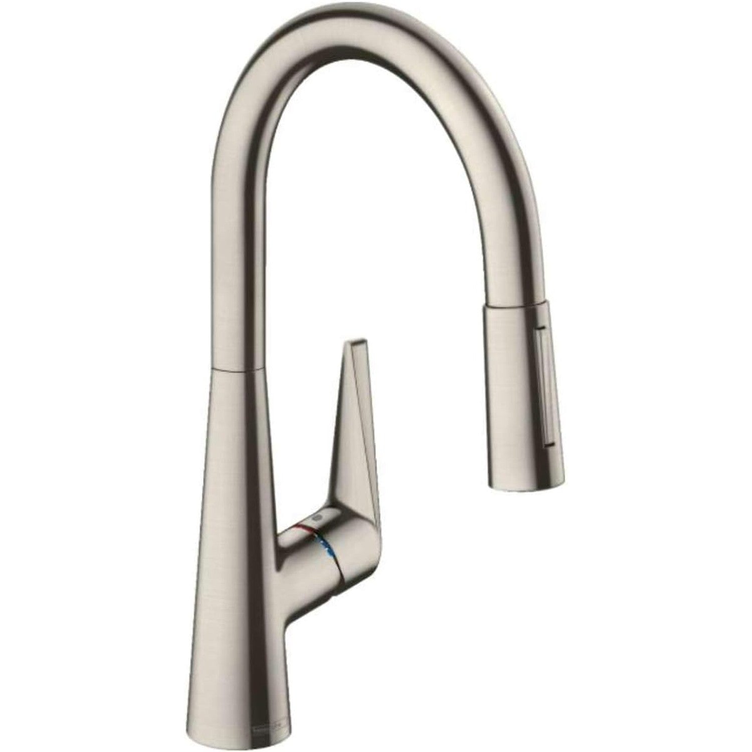 hansgrohe Talis M51 單把手廚房龍頭 200抽拉式噴頭兩種出水 Single Lever Kitchen Mixer 200, Pull-Out Spray, 2Jet 不鏽鋼飾面 Stainless Steel Finish · 連 With sBox 73851800