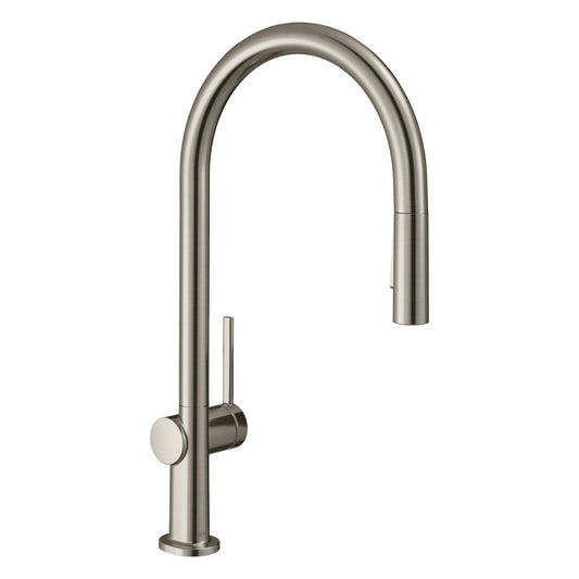hansgrohe Talis M54 210 2 Single Lever Kitchen Mixer 210, Pull-Out Spr 不銹鋼拋光 - STAINLESS STEEL FINISH 72800800