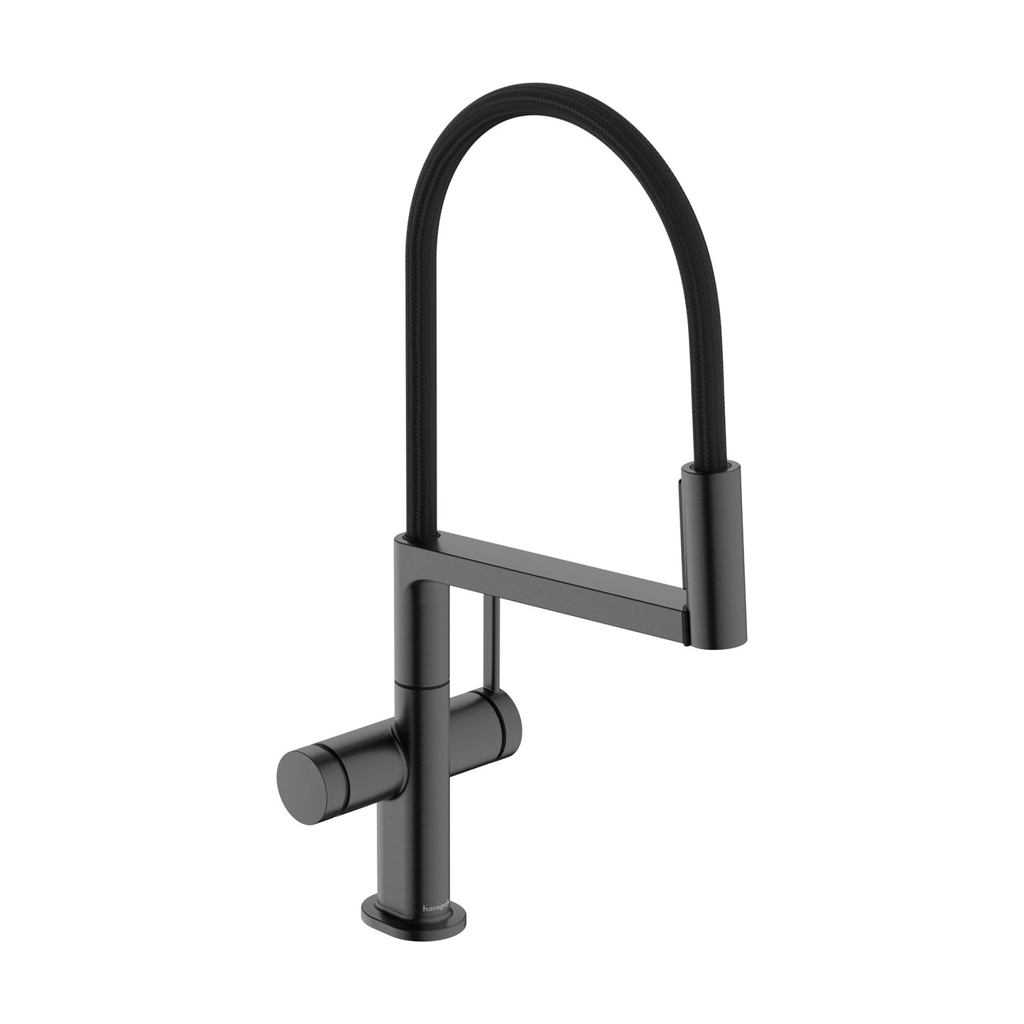 hansgrohe Talis Select M54 單把手廚房龍頭 210 PowderSpray 半專業廚房龍頭 Single Lever Kitchen Mixer 210, PowderSpray, 3jet 睿智黑 Brushed Black Chrome 72861340