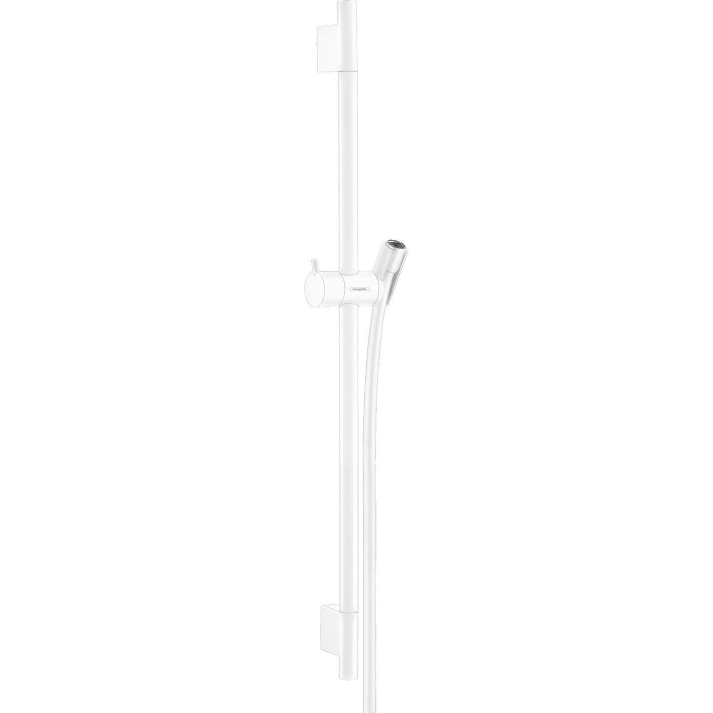 hansgrohe Unica Shower bar S Puro 65 cm with Isiflex shower hose 160 cm 前衛白 Matt White · 0.65m套裝（含花灑軟管 1.6m）0.65m Set with Shower Hose 1.6m B07TBVC9C9