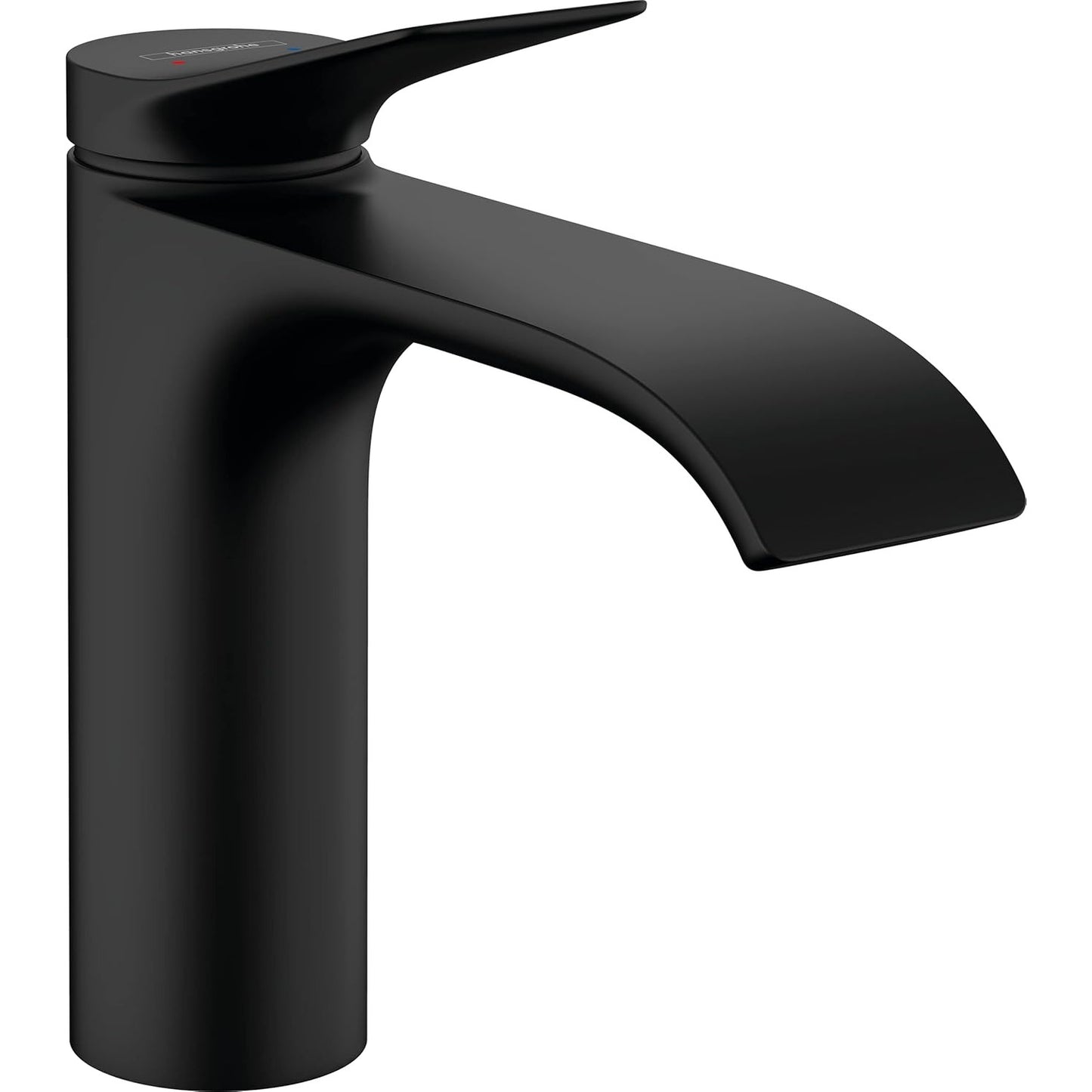 hansgrohe Vivenis 浴室單把手面盆龍頭 Bathroom Single-Lever Basin Mixer 110 without waste set 摩登黑 - Matt Black · With Pop-up Drain 75020670