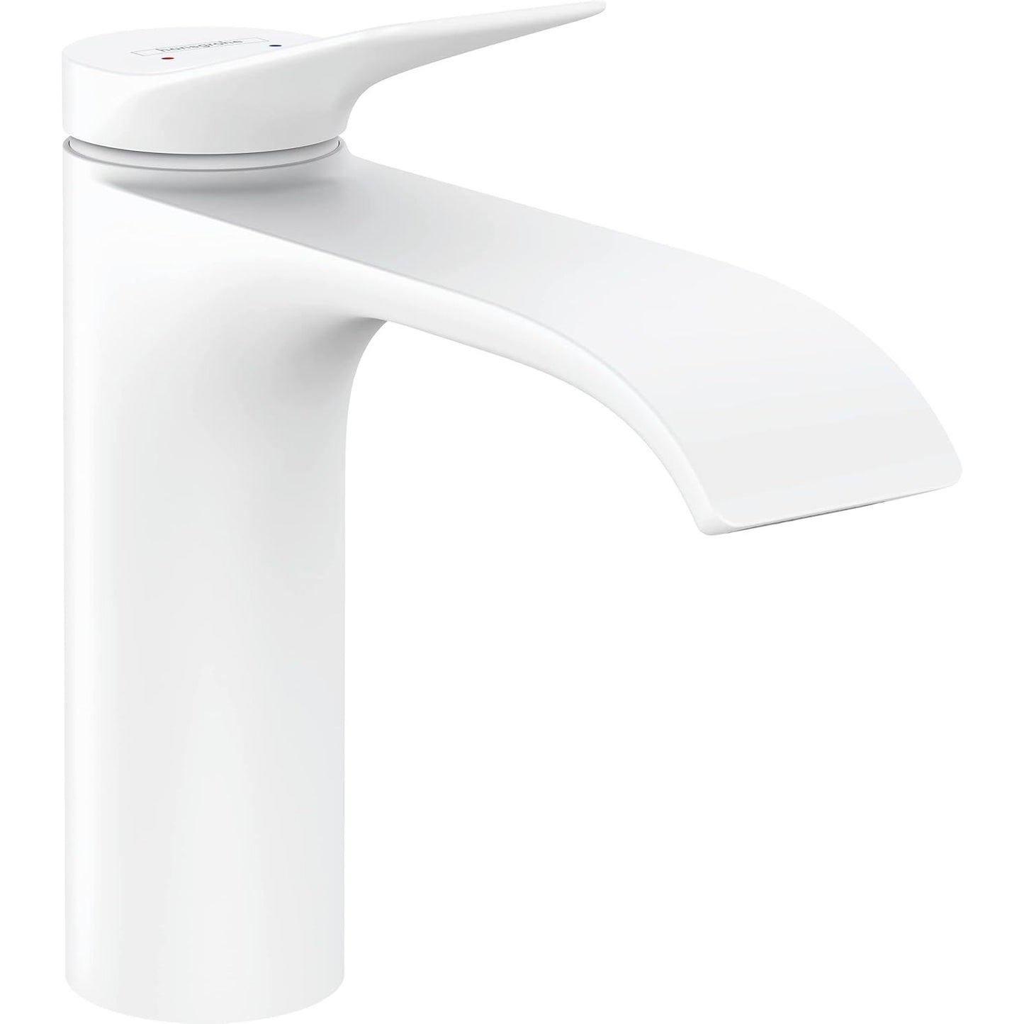 hansgrohe Vivenis 浴室單把手面盆龍頭 Bathroom Single-Lever Basin Mixer 110 without waste set 啞光白 Matt White · With Pop-up Drain 75020700