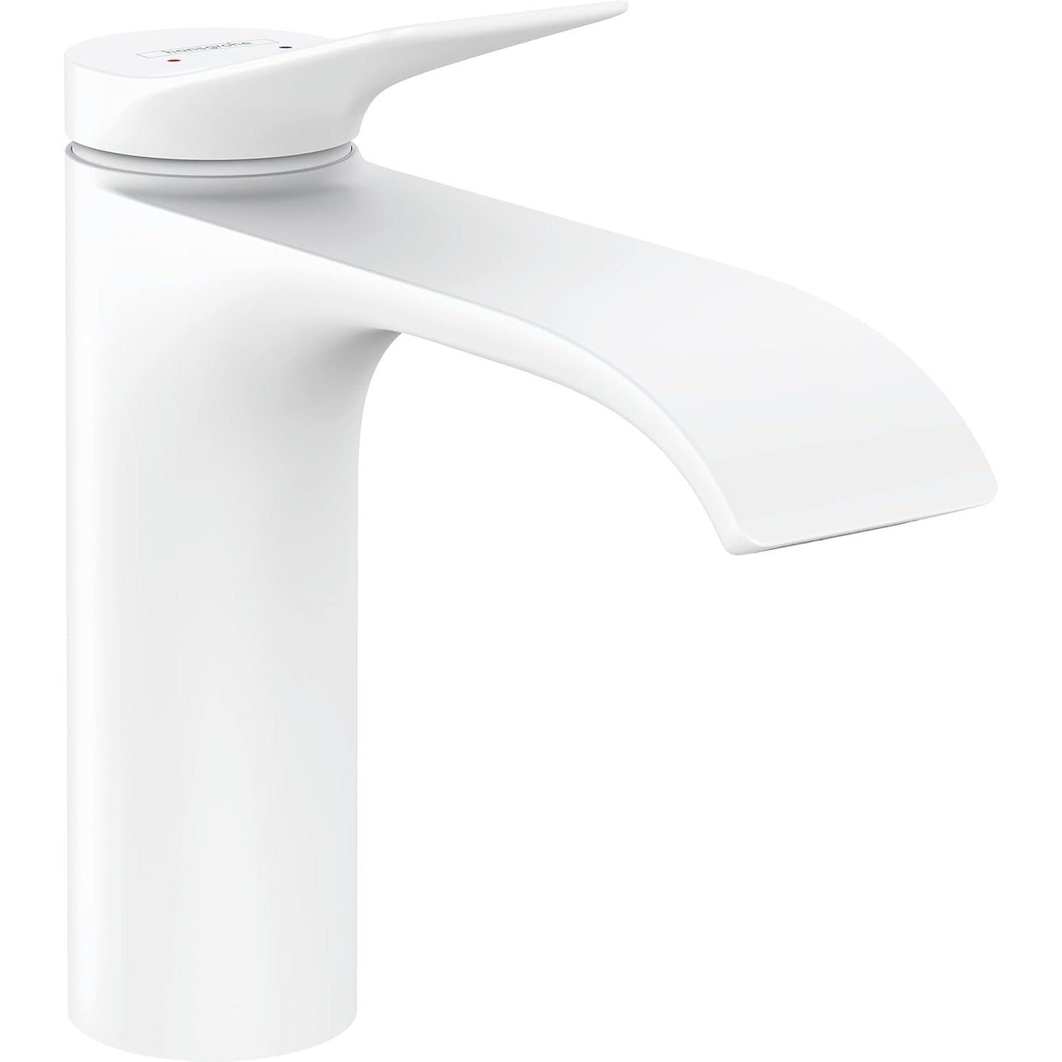 hansgrohe Vivenis 浴室單把手面盆龍頭 Bathroom Single-Lever Basin Mixer 110 without waste set 啞光白 Matt White · With Pop-up Drain 75020700