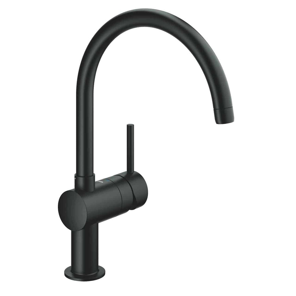 Minta 廚房單把手龍頭C型 Kitchen Single-Lever Sink Mixer C-Shaped-Grohe-32917KS0-Home Manner