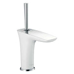 將圖片載入圖庫檢視器 PuraVida 浴室單把手面盆龍頭 100帶按壓落水 Bathroom Single Lever Basin Mixer 100 For Hand Washbasins With Push-Open Waste Set-Hansgrohe-15075400-Home Manner
