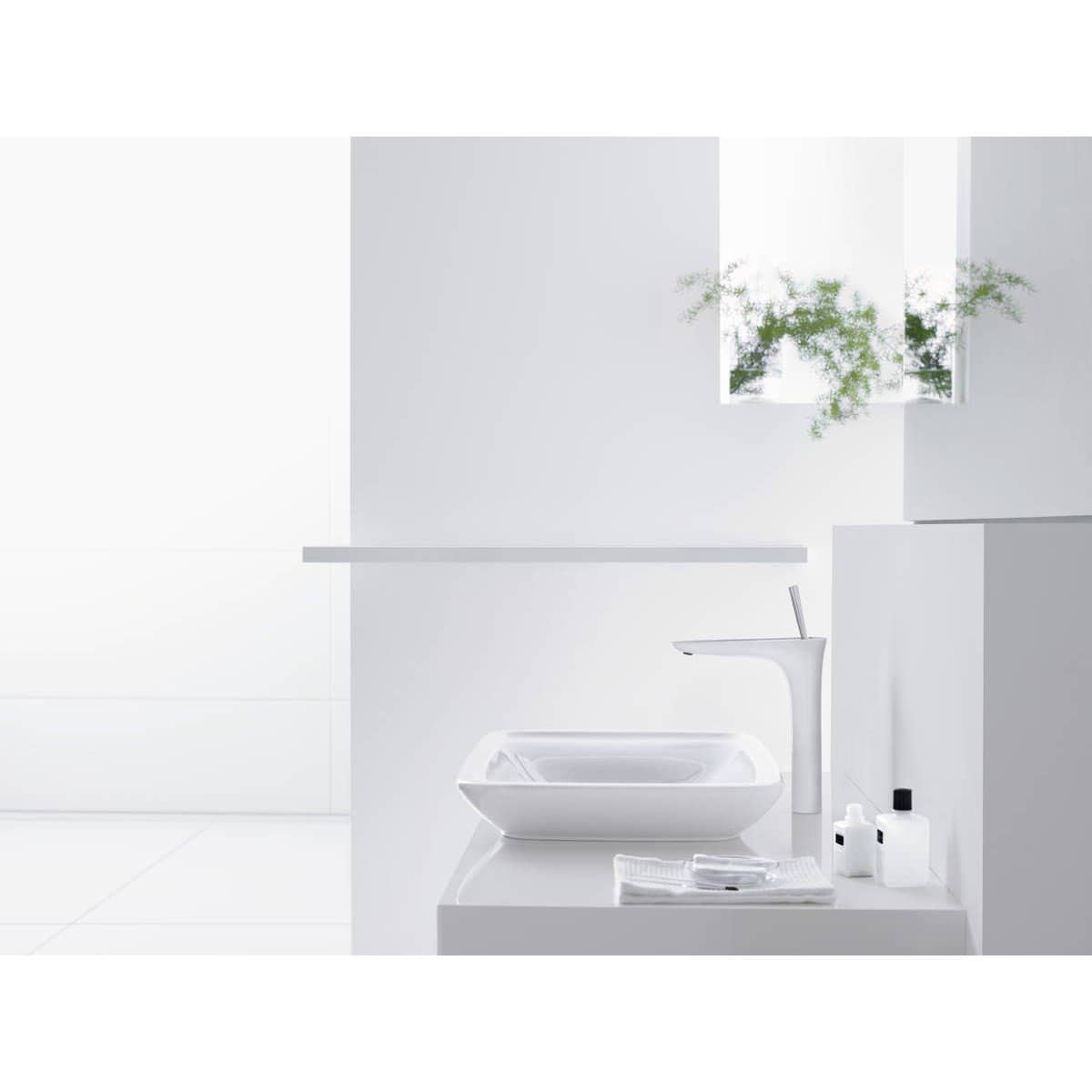 PuraVida 浴室單把手面盆龍頭 240帶按壓落水 Bathroom Single Lever Basin Mixer 240 For Washbowls With Push-open Waste Set-hansgrohe-Home Manner