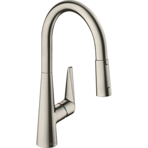 Talis M51 單把手廚房龍頭 200抽拉式噴頭兩種出水 Single Lever Kitchen Mixer 200, Pull-Out Spray, 2Jet-hansgrohe-72813800-Home Manner